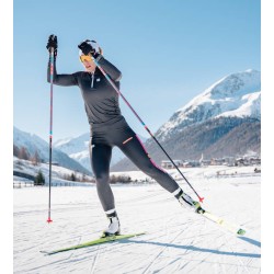 низ комбинезона Sportful Apex W Race Tights 2024 черный / малиново-розовый